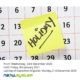 company Holidays