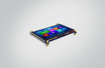 Touch Display von next system Touch Display auf weißen Hintergrund liegend