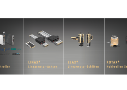 XENAX® Servocontroller, LINAX® Linearmotor-Achsen, ELAX® Linearmotor-Schlitten, ROTAX® Hohlwellen Servomotor