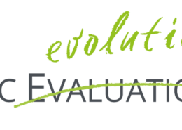 Schriftzug "Haptic evaluation Kit", "Evaluation" wurde mit grünem Strich durchgestrichen und darüber steht in grün "evolution"