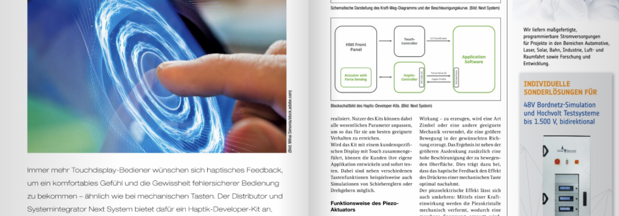 Screenshot des Beitrages aus dem E-Paper der Fachzeitschrift