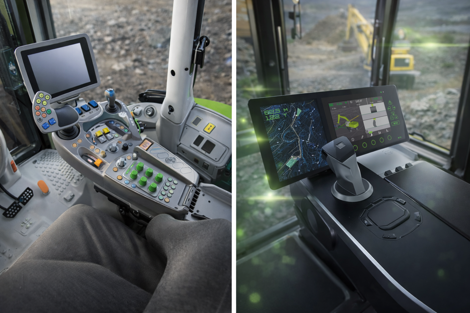 NEXT SYSTEM Bagger Image - HAPTIC-FORCE TOUCH™ Technologie