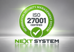 Qualitätssiegel ISO 27001 Zertifizierung Next System
