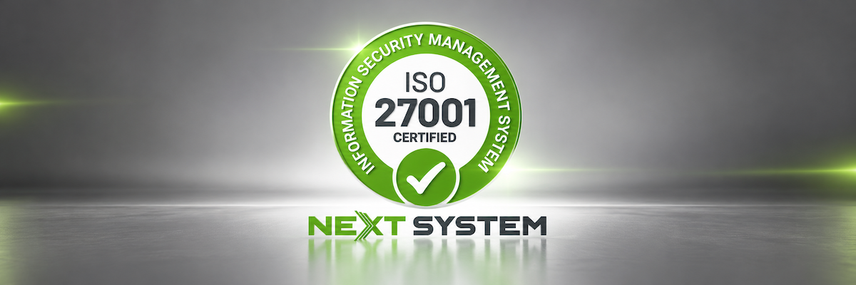 Qualitätssiegel ISO 27001 Zertifizierung Next System